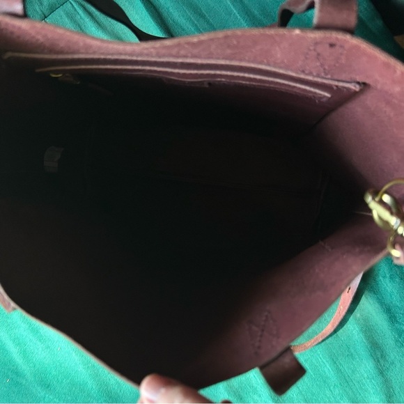 Madewell Rich Brown Leather Tote - Picture 2 of 12